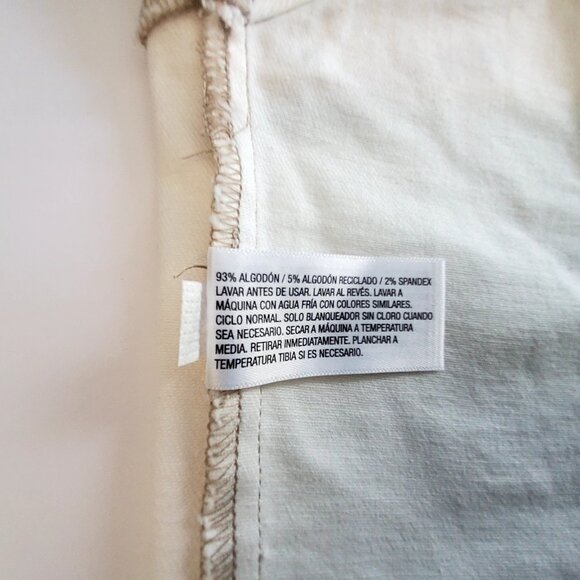 Art Class White Denim Crop Top With Button Front & Spaghetti Straps Medium (8) - Picture 6 of 13